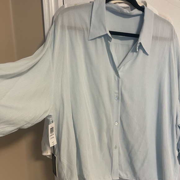 Aritzia Babaton Carrington Blouse XL - Picture 2 of 4